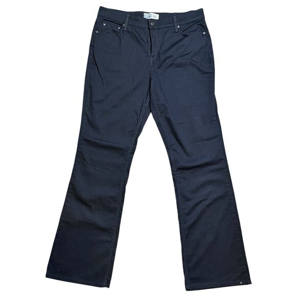 Levis Signature Jeans Women's Misses 16L LONG Black Denim Bootcut at Waist 34x33 - Picture 1 of 8